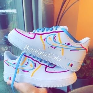 Nike Air Force 1 Cartoon Pop Art Sketch CUSTOMS